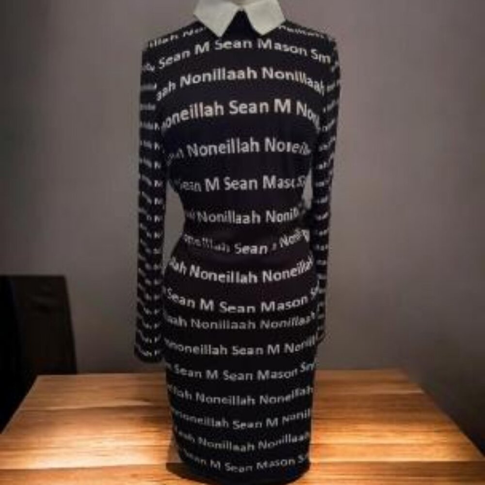 Noneillah Nonillaah Black Word Dress